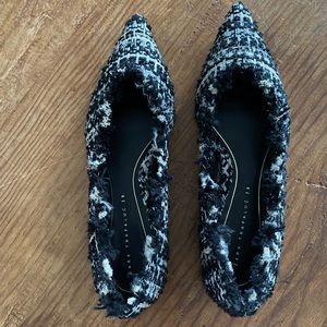 Zara tweed flats